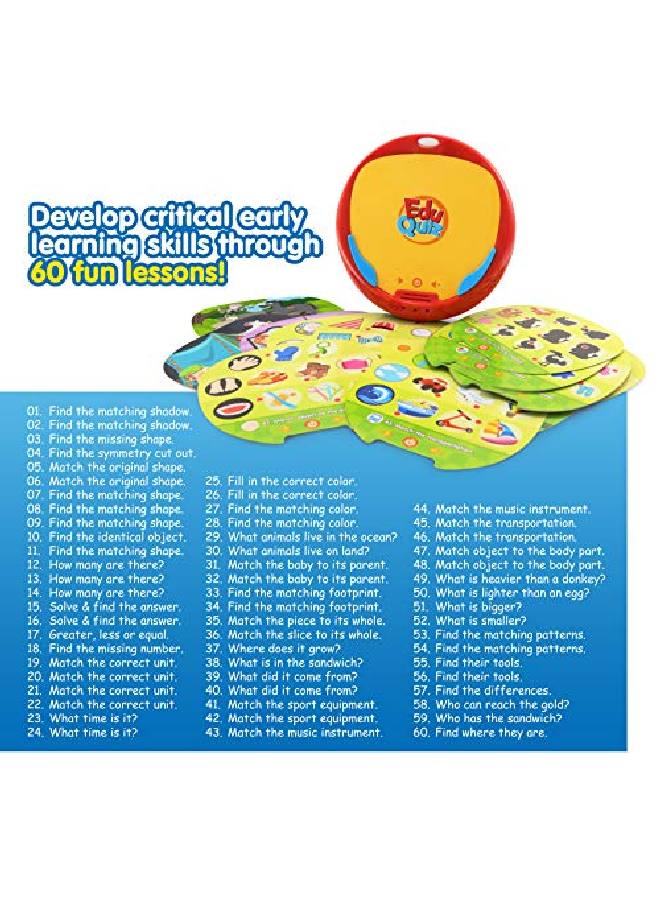 Eduquiz Basic Set I - Interactive Self Learning Educational Matching Toy For Kids Boys & Girls