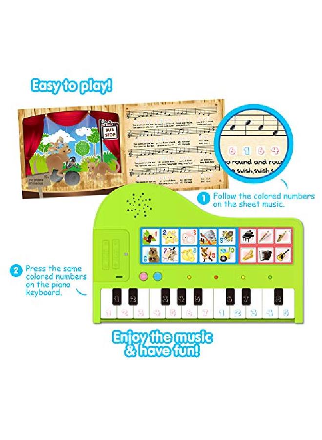My First Piano Book - Educational Musical Toy For Toddlers Kids Ages 3 Years And Up - Ideal Gift For Boys And Girls