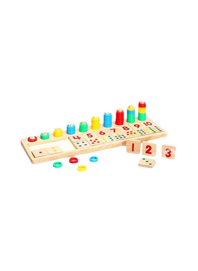 Wooden Counting Practicing Learning Toys 14.4x42x4.3cm
