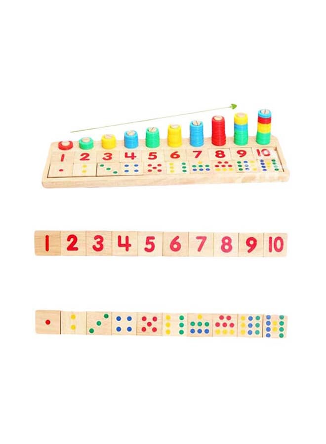 Wooden Counting Practicing Learning Toys 14.4x42x4.3cm