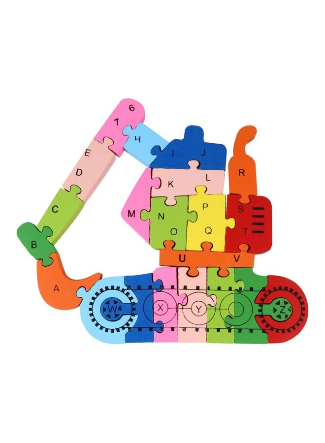 Crane Shaped Creative Wooden 26 Alphabet Puzzle Set