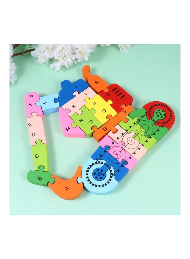 Crane Shaped Creative Wooden 26 Alphabet Puzzle Set