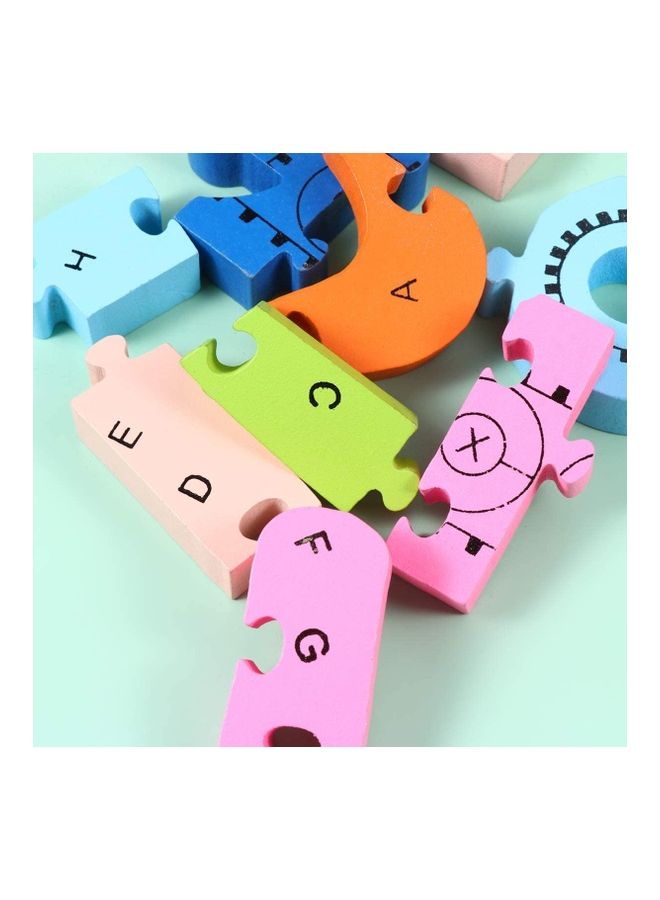 Crane Shaped Creative Wooden 26 Alphabet Puzzle Set