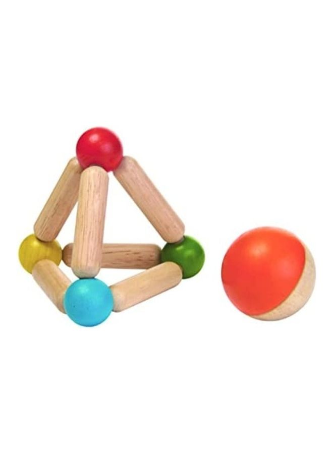 Wooden Triangle Clutching Toy 11 x 9.8 x 9cm