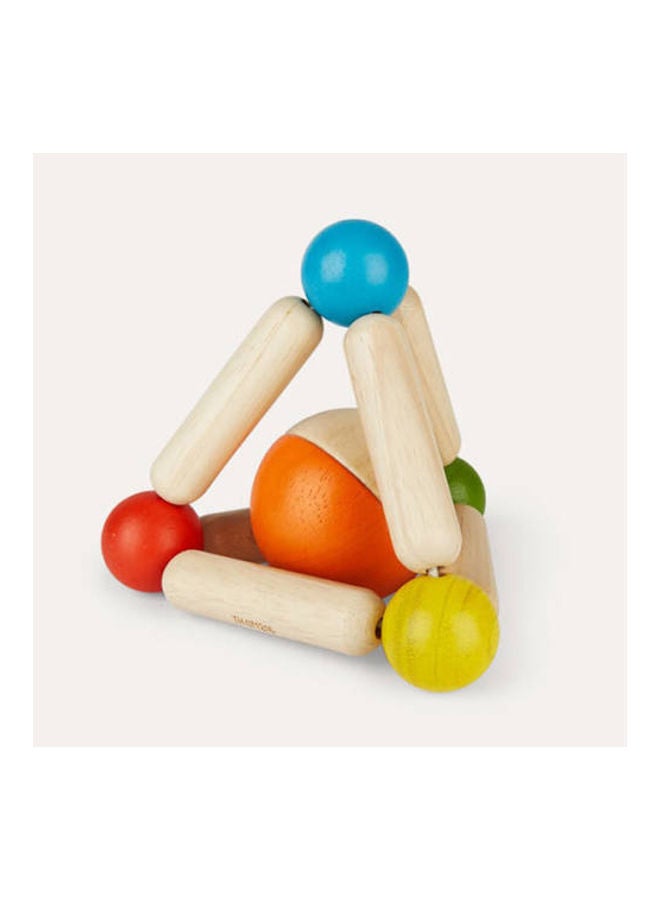 Wooden Triangle Clutching Toy 11 x 9.8 x 9cm