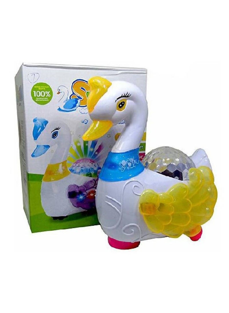 Baby Toys Electric Swan With Music And Light For 6 9 12 Month For Infant To Toddler Boys Girls 26 x 22 x 18.5centimeter