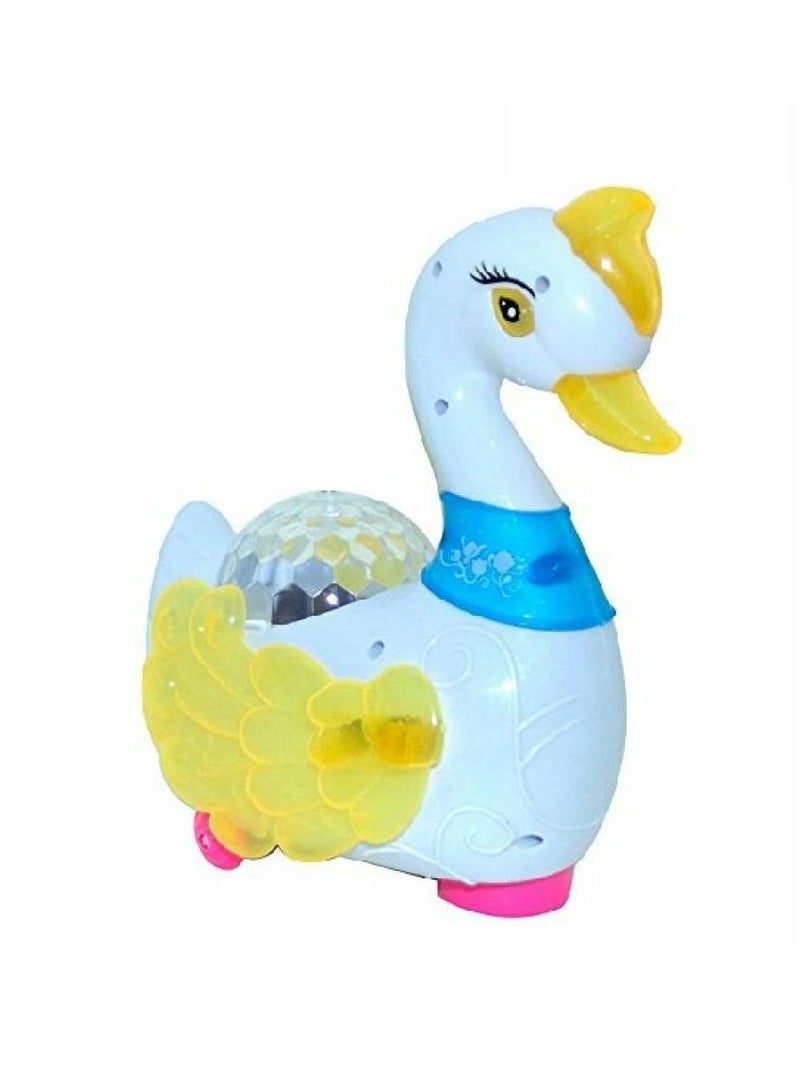 Baby Toys Electric Swan With Music And Light For 6 9 12 Month For Infant To Toddler Boys Girls 26 x 22 x 18.5centimeter