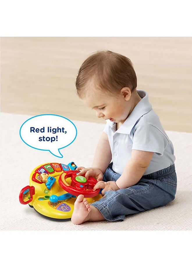 Baby Tiny Tot Driver Suitable for Children Toddler Interactive Drover Toy Featuring a Steering Wheel with Music and Light,166603 , Multi-Colour