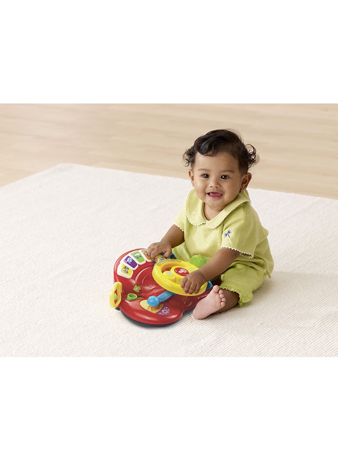 Baby Tiny Tot Driver Suitable for Children Toddler Interactive Drover Toy Featuring a Steering Wheel with Music and Light,166603 , Multi-Colour