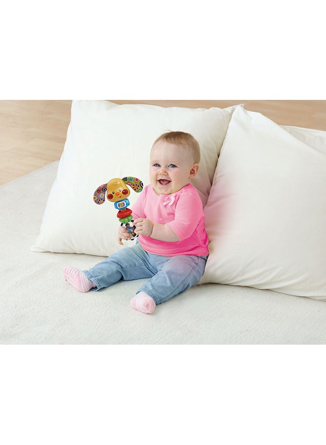 Playtime Puppy Rattle 5.1x13.5x17.8cm