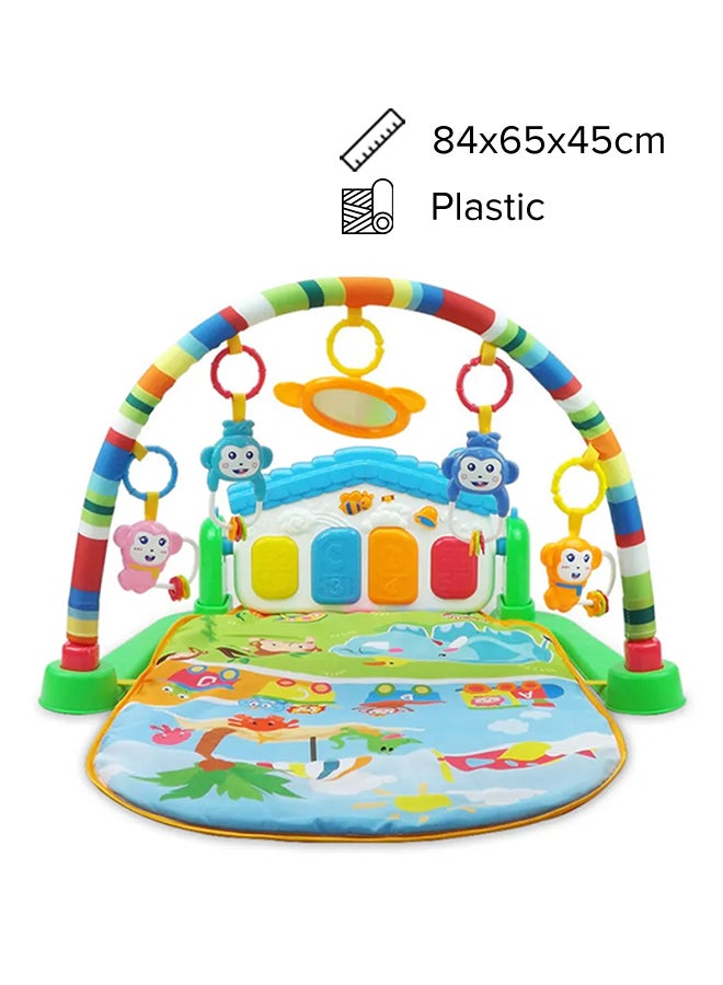 3-In-1 Educational Playful Carpet Gym With Toys Assorted Made Of Non Toxic Materials 84x64x44cm