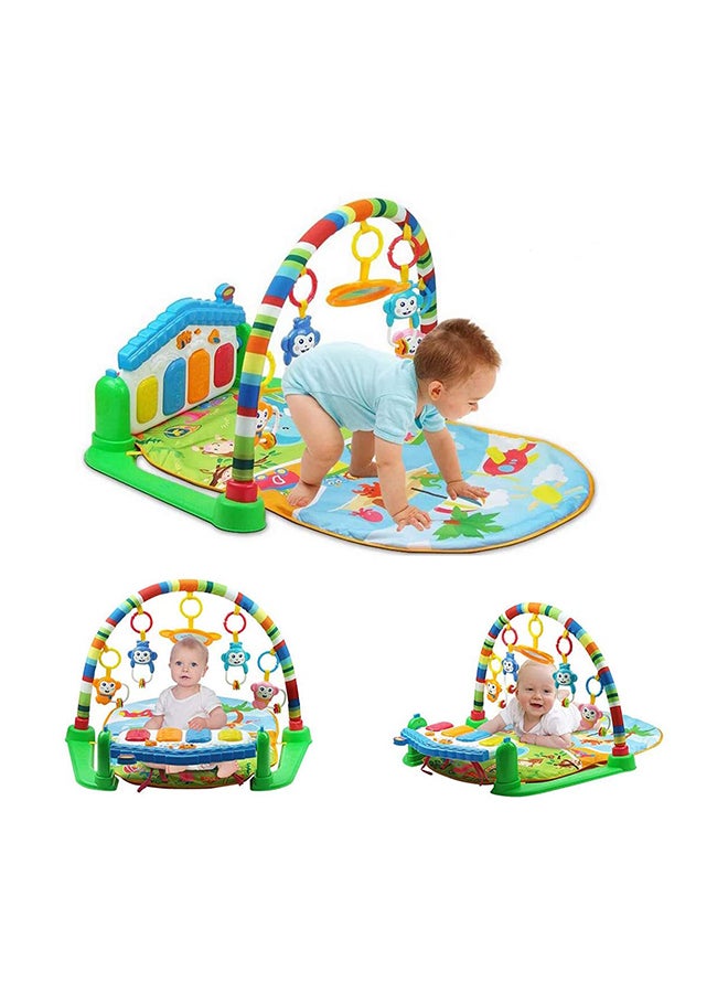 3-In-1 Educational Playful Carpet Gym With Toys Assorted Made Of Non Toxic Materials 84x64x44cm