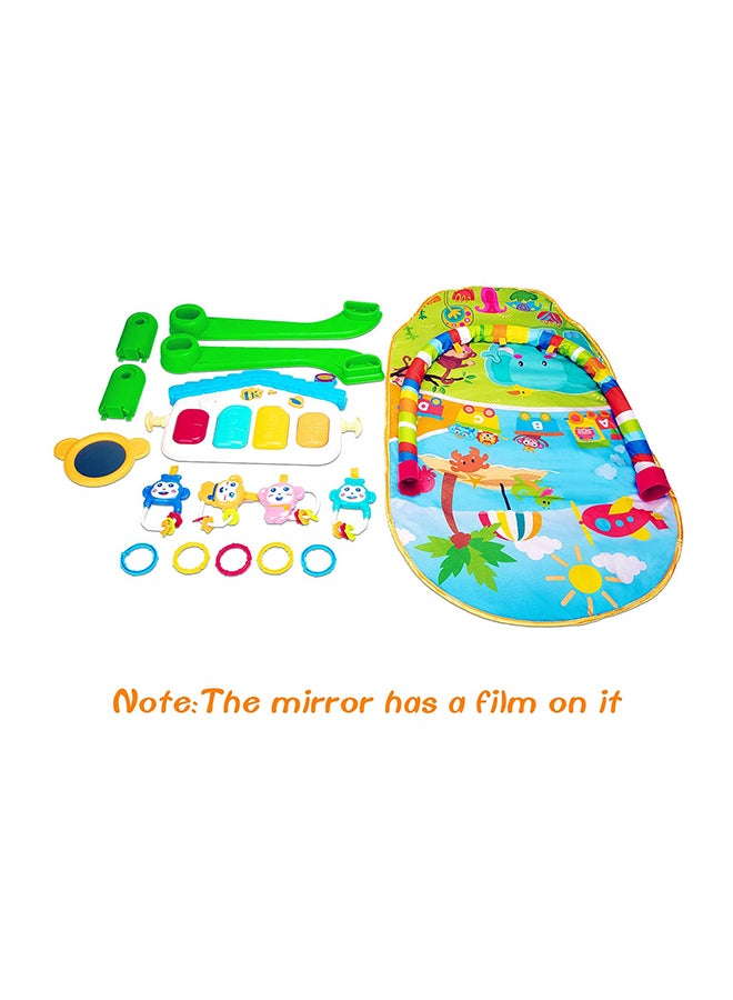 3-In-1 Educational Playful Carpet Gym With Toys Assorted Made Of Non Toxic Materials 84x64x44cm