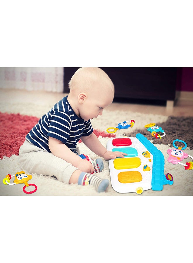 3-In-1 Educational Playful Carpet Gym With Toys Assorted Made Of Non Toxic Materials 84x64x44cm