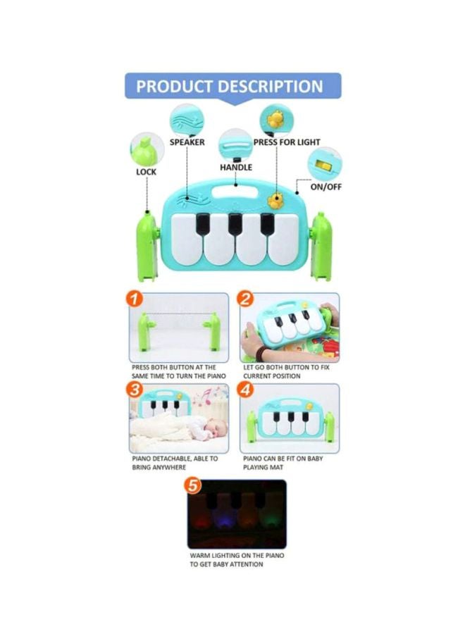 Play Mat Activity Gym for Baby- Kick and Toy With Piano 75x45x63cm