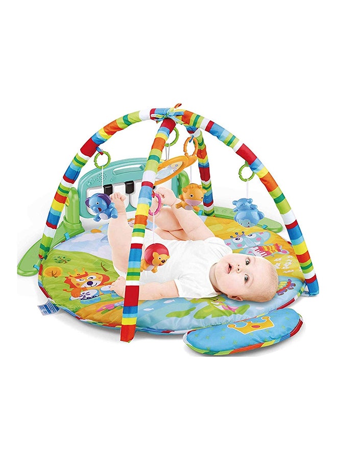 Educational Children's Musical, Fitness Mat With Piano Microphone And Pendants 55x86x86cm