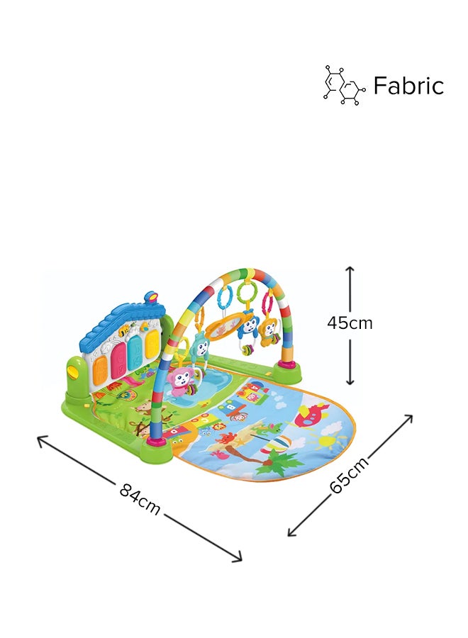 Multi Function Decorated With Beautiful Designs Piano Fitness Play Mat With Music And Light 84x65x45cm