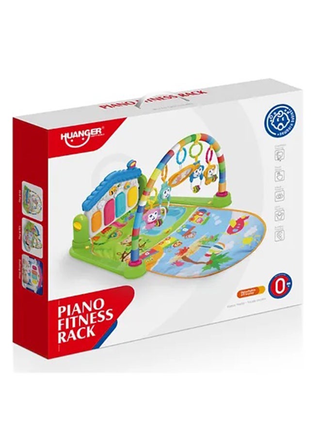 Multi Function Decorated With Beautiful Designs Piano Fitness Play Mat With Music And Light 84x65x45cm