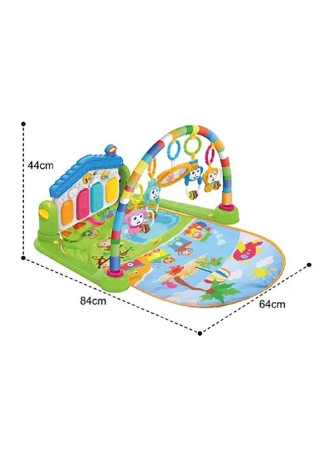 Multi Function Decorated With Beautiful Designs Piano Fitness Play Mat With Music And Light 84x65x45cm