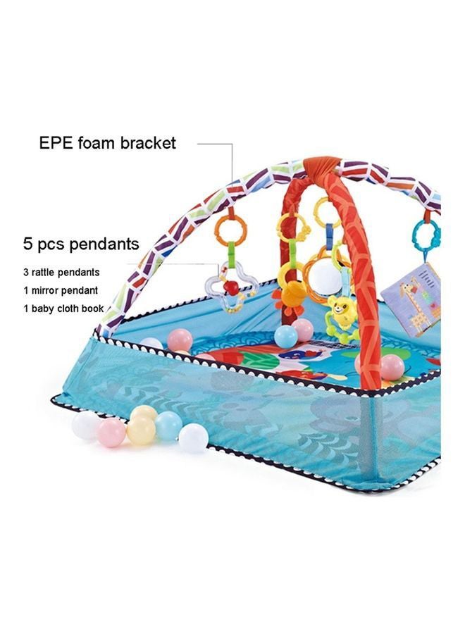 Multi-function Baby Fitness Frame Crawling Game Blanket Puzzle Play Mat 80x80x55cm