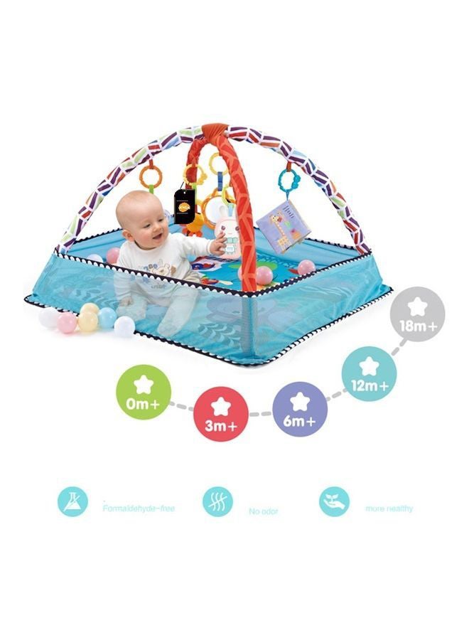 Multi-function Baby Fitness Frame Crawling Game Blanket Puzzle Play Mat 80x80x55cm