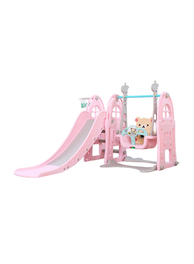 Swing And Slide With Basketball Hoop For Baby 116x37x54cm