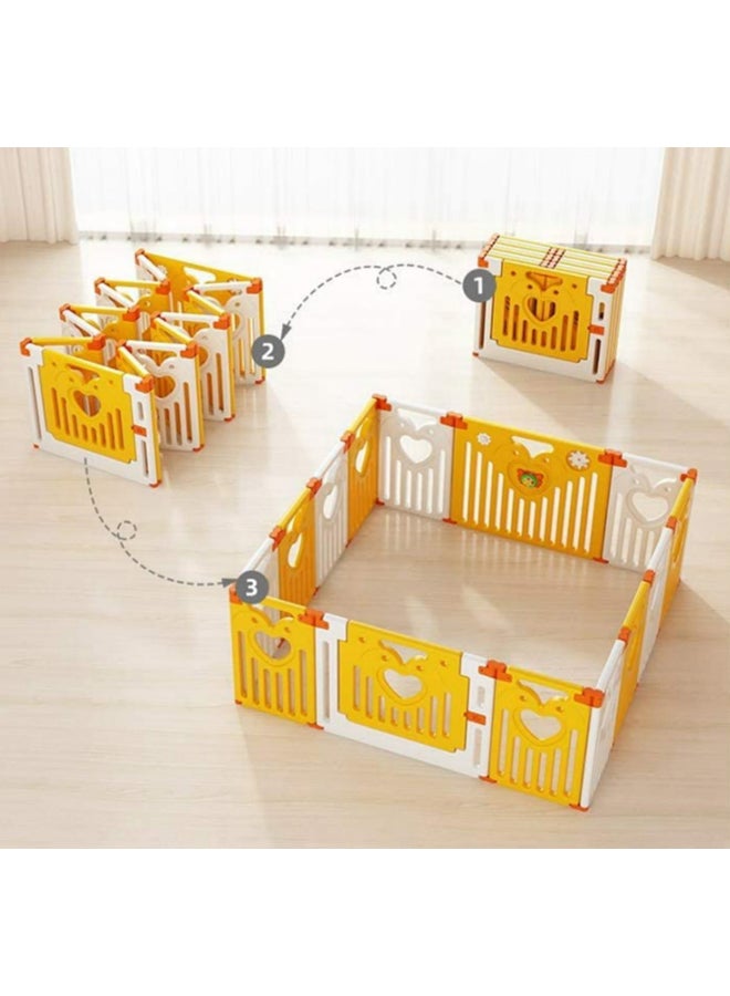 Indoor Foldable Plastic Fence For Baby 148x155x62cm