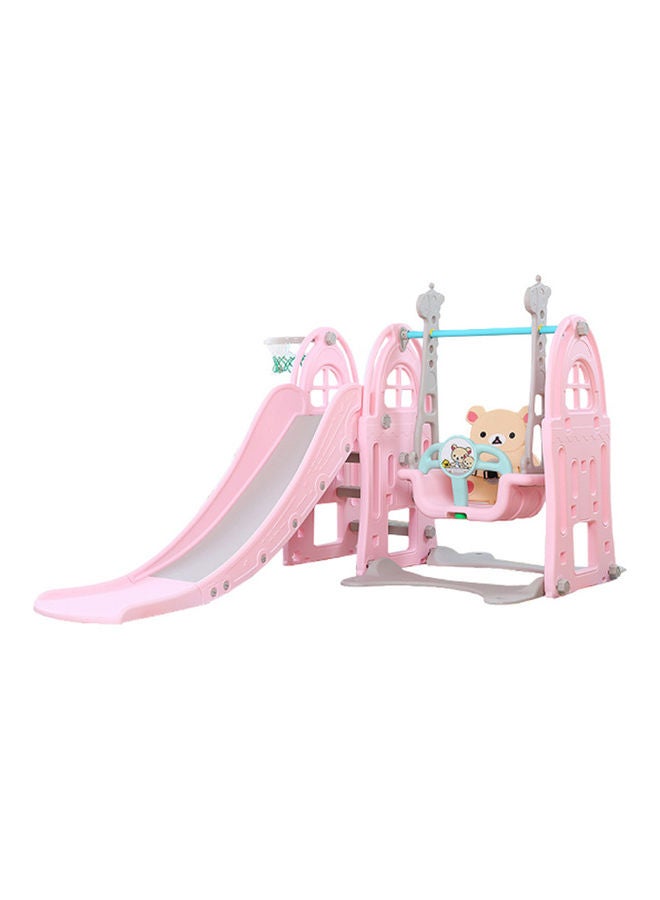 Multicombination Indoor Plastic Toy Slide and Swing Set for Kid 208 x 145 x 120cm