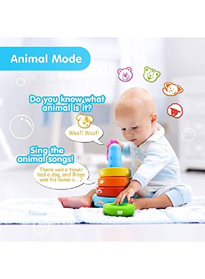 Stack & Learn - Educational Activity Toy For Infants Babies Toddlers For 6 Month And Up - Ideal Baby Toy Gifts