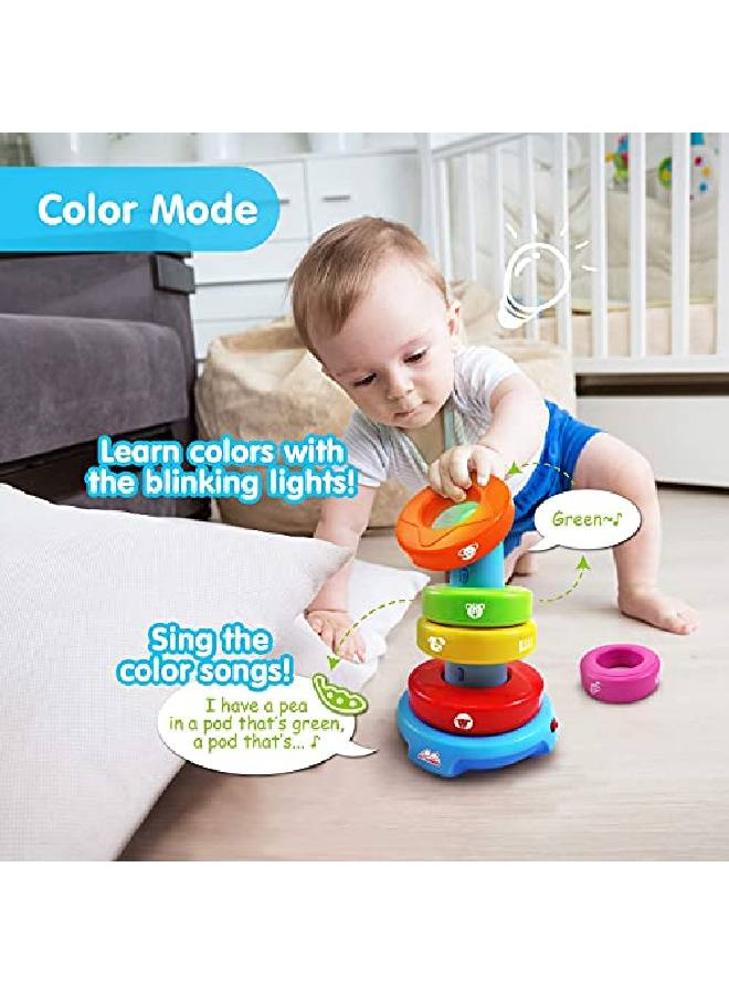 Stack & Learn - Educational Activity Toy For Infants Babies Toddlers For 6 Month And Up - Ideal Baby Toy Gifts