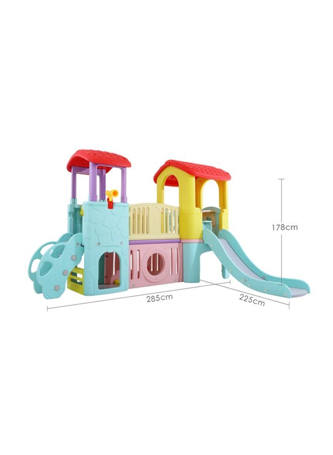 Kids Playhouses Plastic Slide Combination Colorful Indoor Playground Equipment