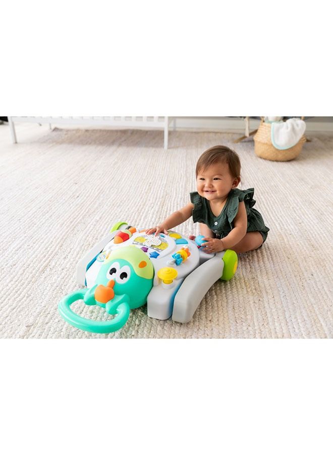 Sit, Walk & Play 3-In-1 Walker/Entertainment/Activity Table For Baby From 6-36 Months - Multicolour