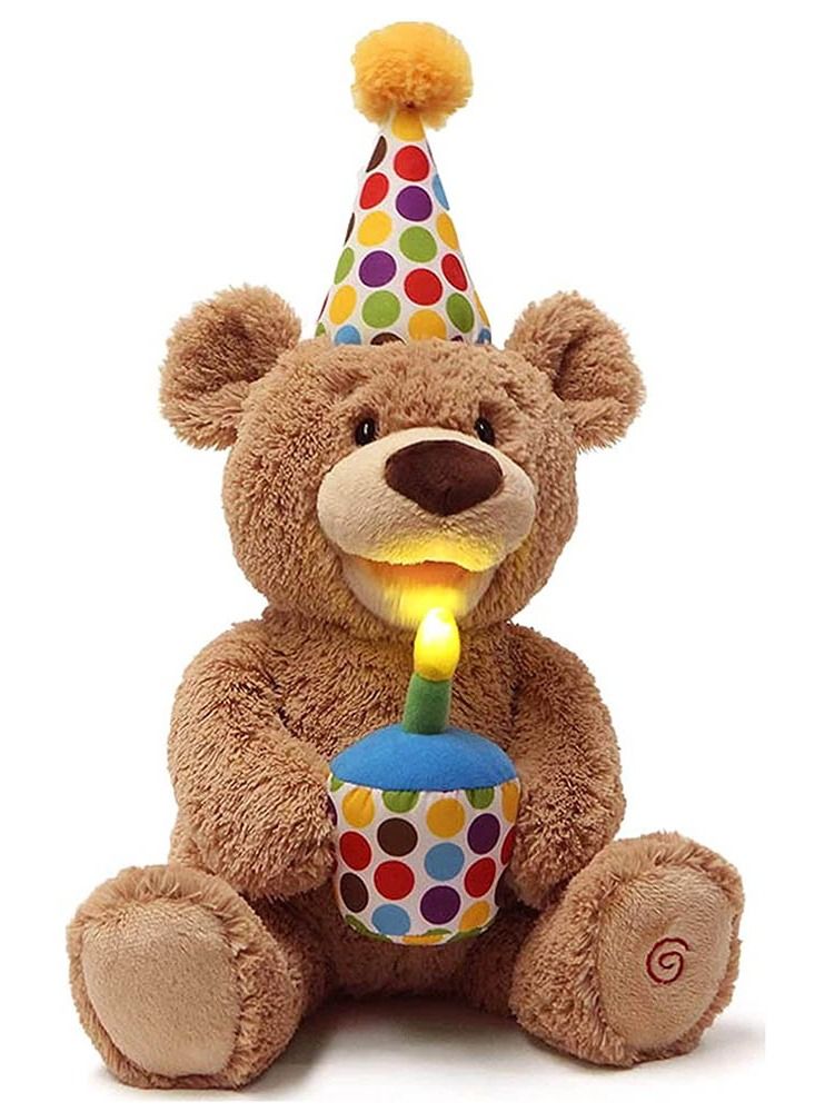 Happy Birthday Teddy Animated Plush 17inches