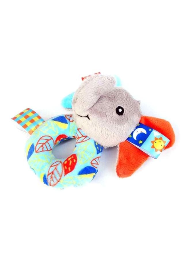 Elephant Shaped Plush Rattle