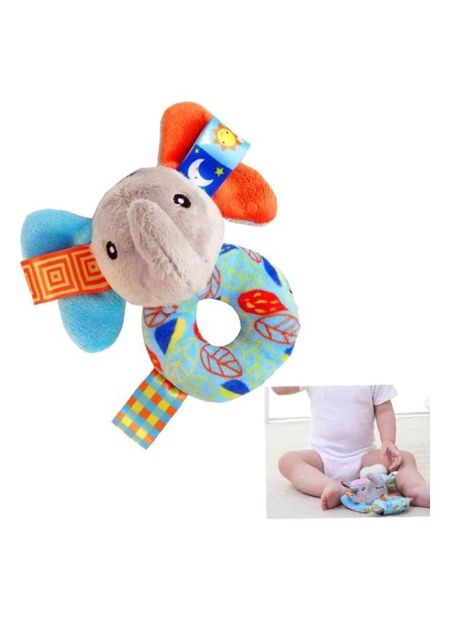 Elephant Shaped Plush Rattle