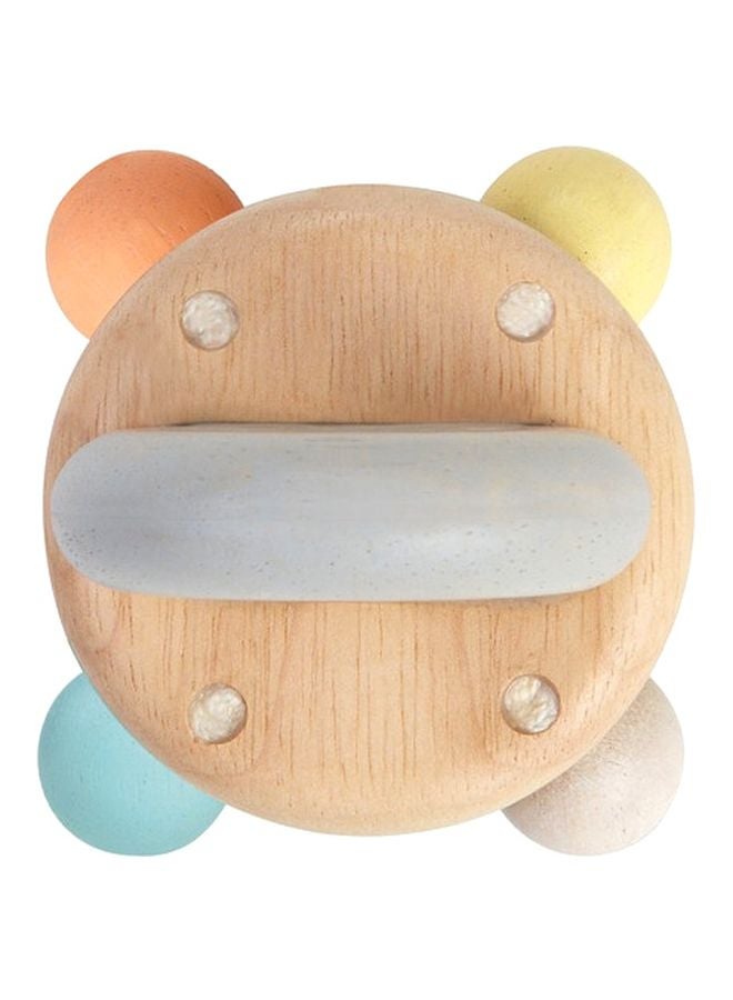 Wooden Bell Rattle 6.2x6.2x7.9cm