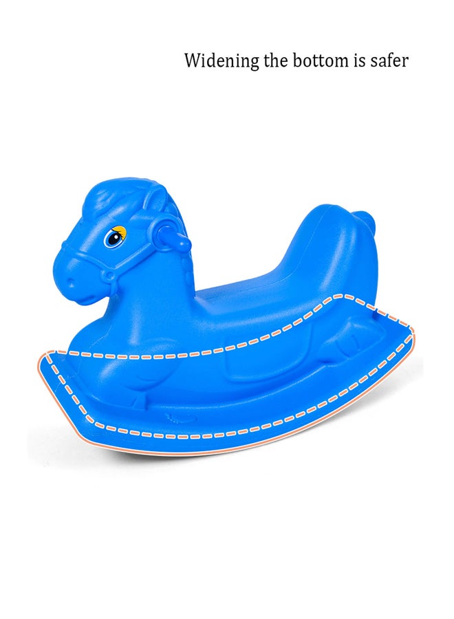 Plastic Animal Colorful Rocking Horse For Kids Rocker 68x27x47cm