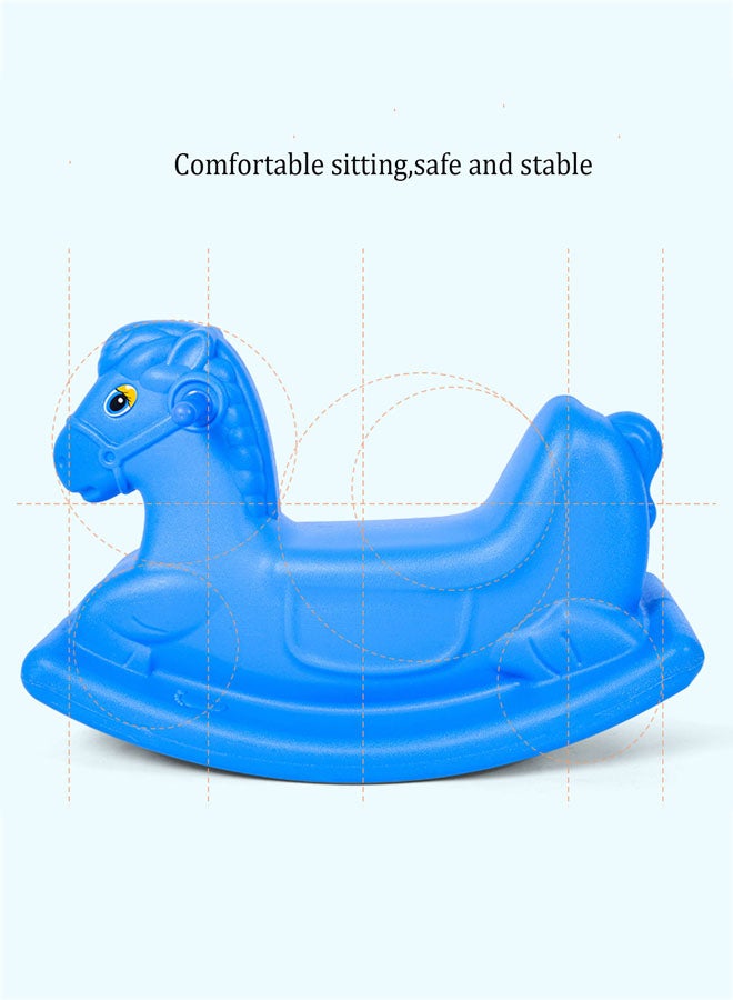 Plastic Animal Colorful Rocking Horse For Kids Rocker 68x27x47cm