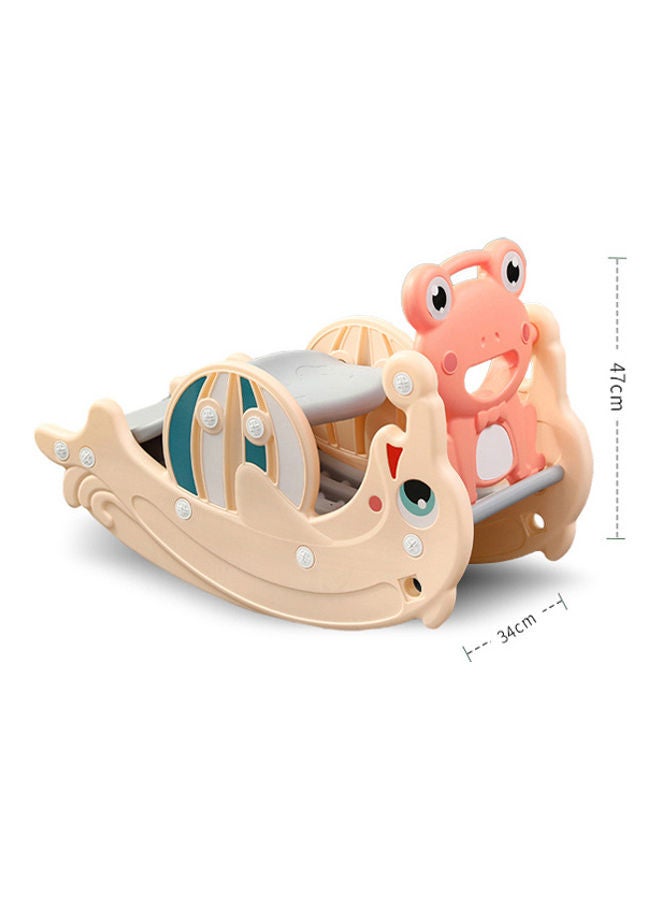 2-In-1 Multifunctional Cartoon Rocking Horse Slide