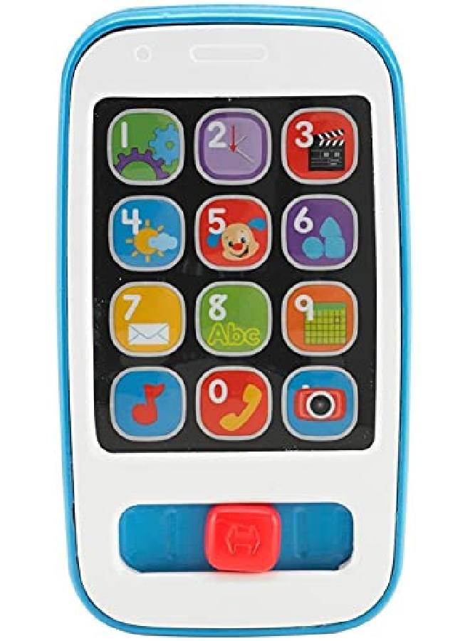 Fisherprice Laugh & Learn Smart Phone Blue, Lightup Musical Pretend Phone For Infants And Toddlers