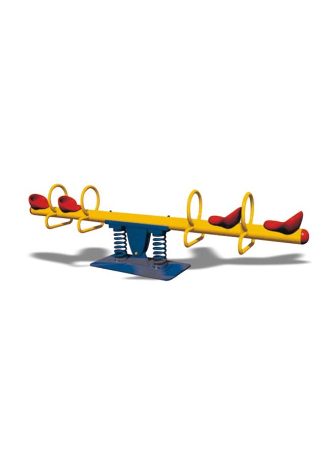 Outdoor Playground Four Seater Spring Seesaw For Kids And Adult