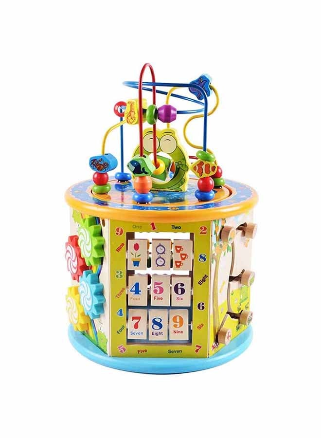 8 In 1 Multifunction Wooden Activity Cube