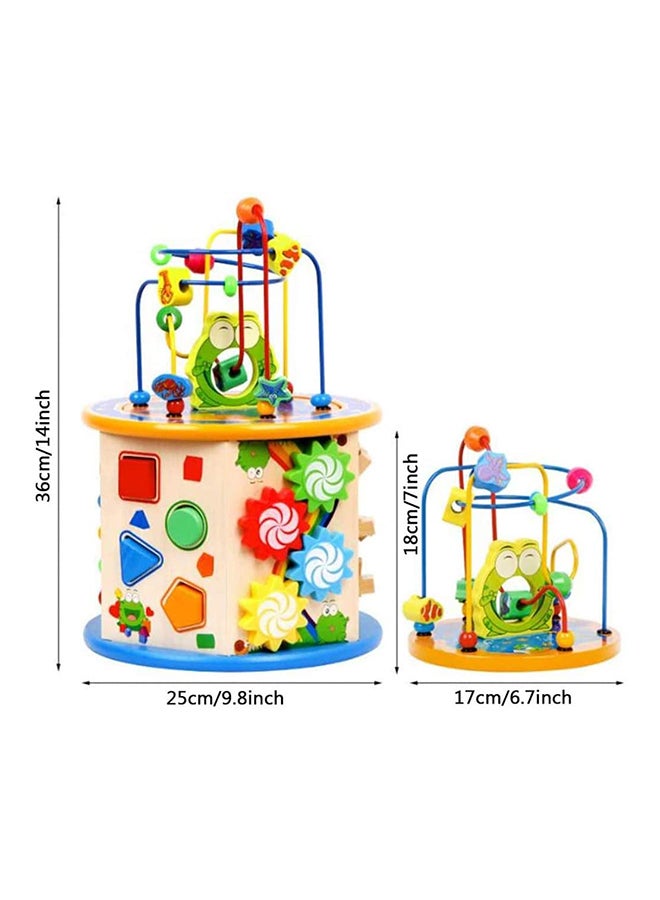 8 In 1 Multifunction Wooden Activity Cube