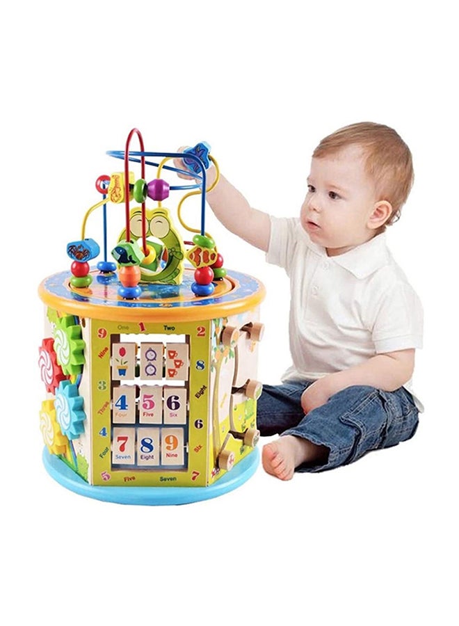 8 In 1 Multifunction Wooden Activity Cube