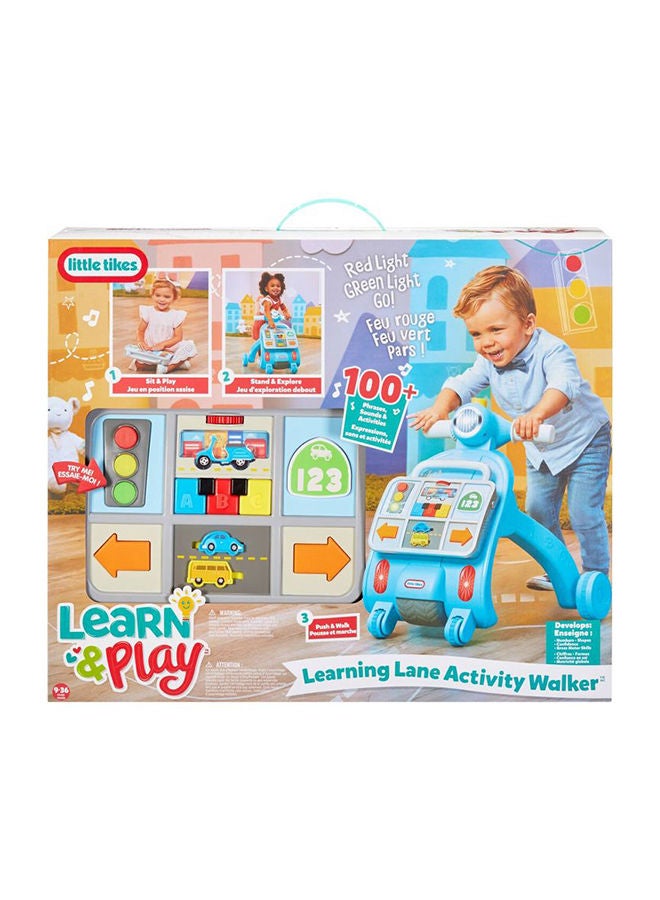 Learn & Play Learning Lane Activity Walker, 100+ sounds, phrases and activities