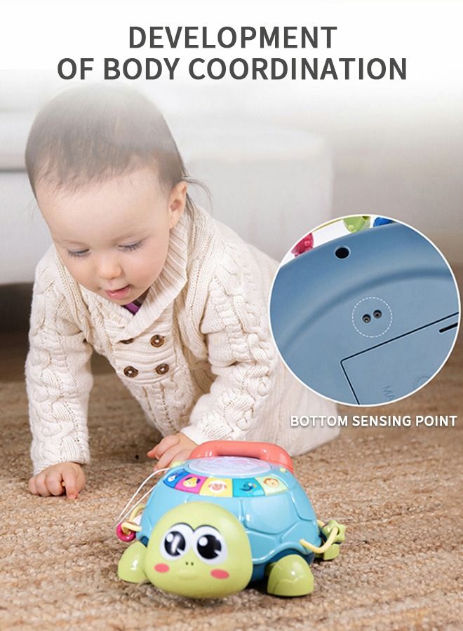 Music Turtle Toy Baby Crawling Toy With Light And Sound Phone Educational Toy