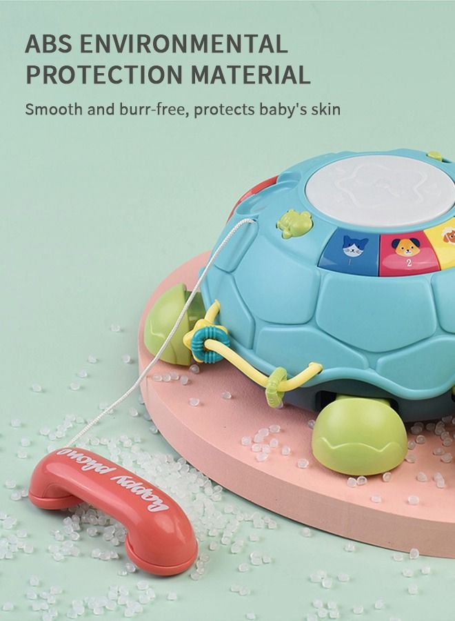 Music Turtle Toy Baby Crawling Toy With Light And Sound Phone Educational Toy