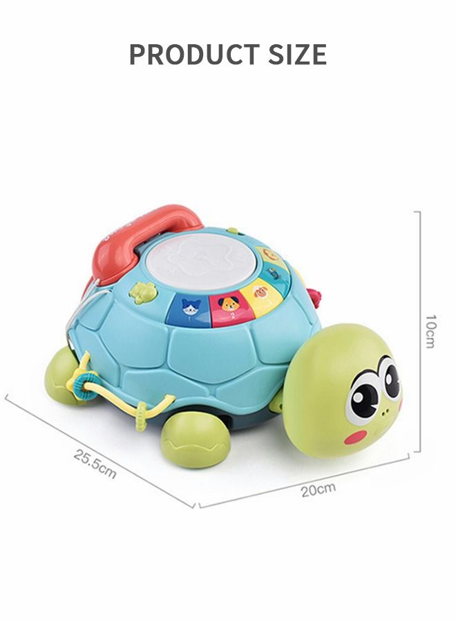 Music Turtle Toy Baby Crawling Toy With Light And Sound Phone Educational Toy