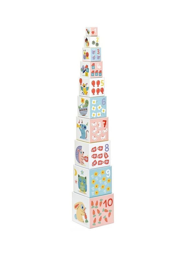 10-Piece Baby Bloki Stacking Blocks DJ06103