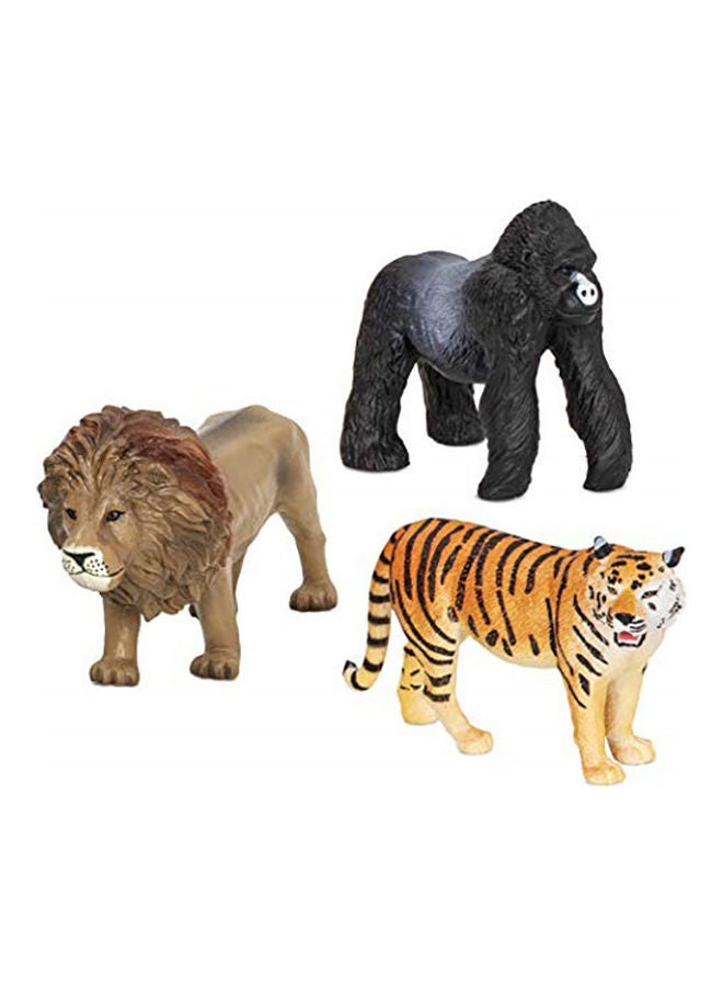 3-Piece Jungle Animal Figures Playset